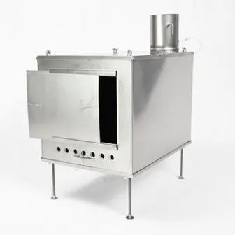 Product image of Extra Large Titanium Wood Stove & Stovepipe