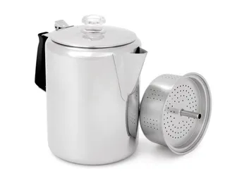 Product image of GSI Product GSI Glacier Stainless Percolator 14C Camping Kitchen at Down River Equipment