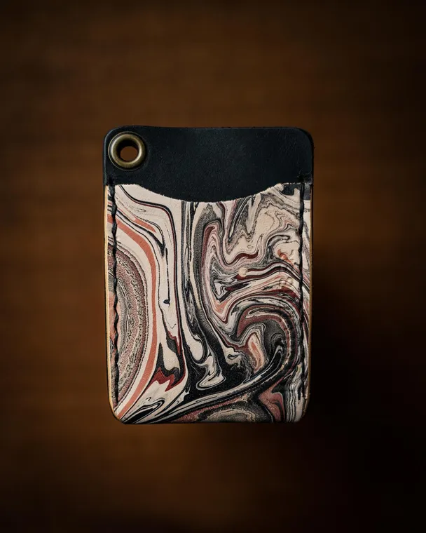 Product image of The Flat Jack ~ Hand Marbled Leather