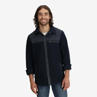 Product image of Men's Nomad Fleece Snap Jacket - Navy