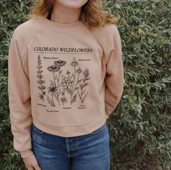 Product image of Colorado Wildflower Crop Crewneck