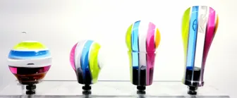Product image of Acrylic Knobs Multi Color - Striped