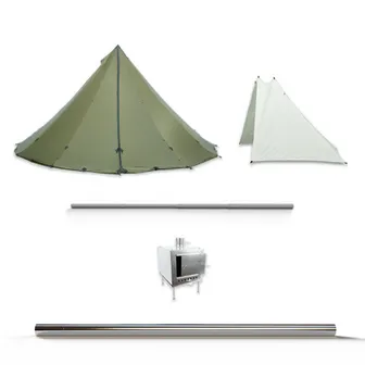 Product image of 12 Person Tipi | Stove | Liner | Hot Tent Bundle