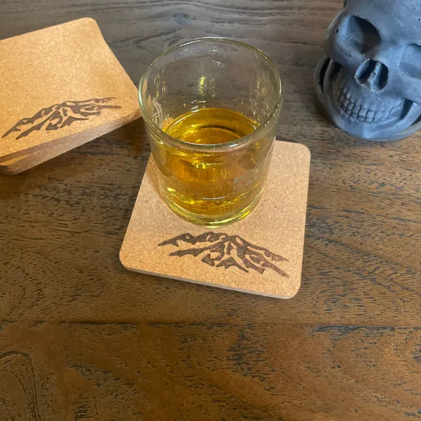 Product image of Thick Natural Cork Coaster set of 4