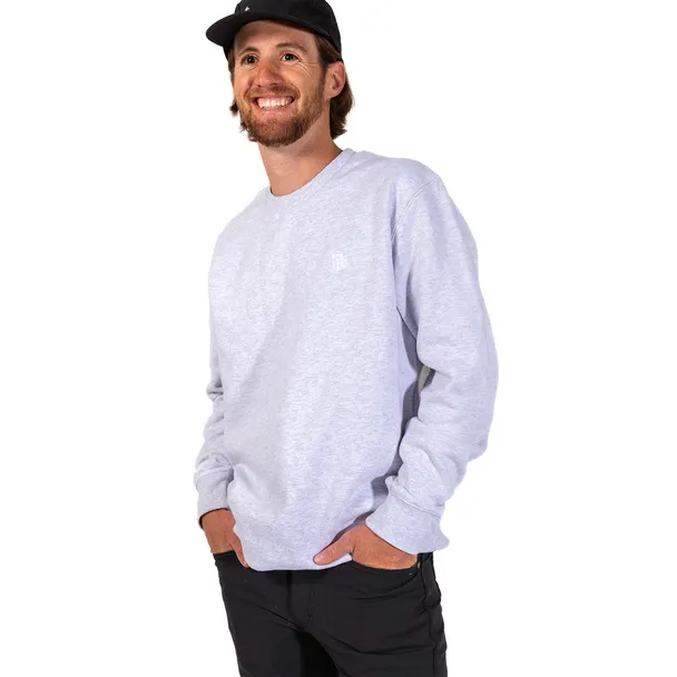 Product image of Embroidered One Degree Crew - White Heather