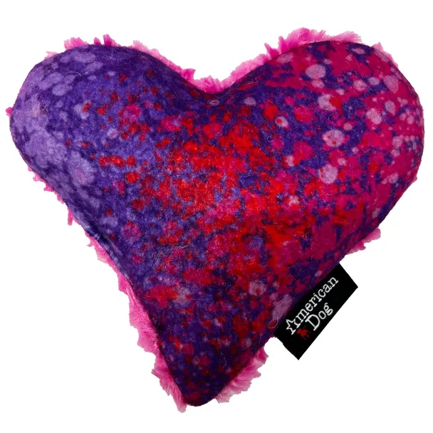 Product image of LUCKY DOG $7 Spatter Heart Plushie