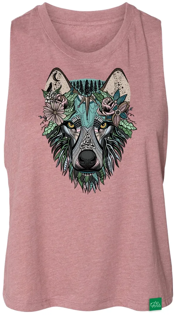 Product image of Boho Wolf Crop Tank