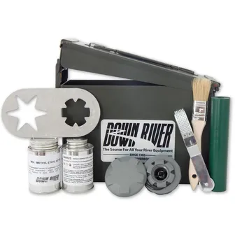 Product image of Down River Equipment PVC and Urethane Inflatable Boat Repair Kit Deluxe Repair at Down River Equipment