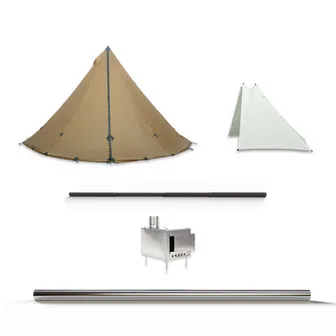 Product image of 6 Person Tipi | Stove | Liner | Hot Tent Bundle