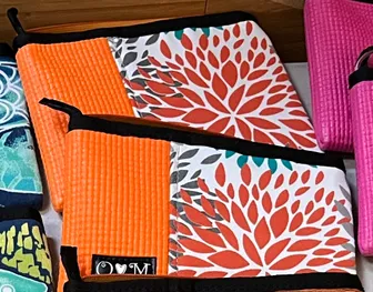 Product image of GoGo Orange-Floral Print Fabric