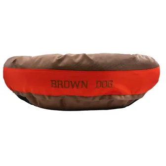 Product image of Dog Bed Round Bolster Armor™ 'Brown Dog'