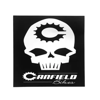 Product image of Canfield Bikes B&W Skully Sticker