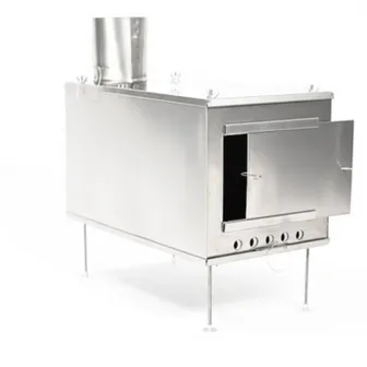 Product image of Large Titanium Wood Stove & Stovepipe