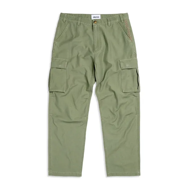 Product image of Washed Slub Cargo Pants Olive