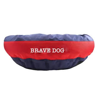 Product image of Dog Bed Round Bolster Armor™  'Brave Dog'