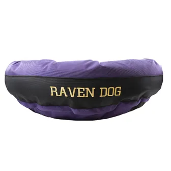 Product image of Dog Bed Round Bolster Armor™ 'Raven Dog'