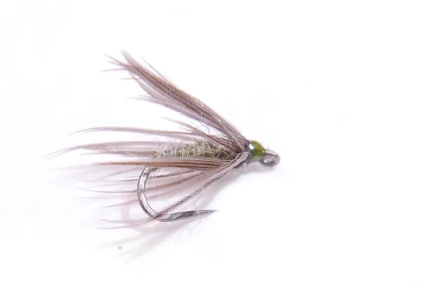 Product image of Little Olive Soft Hackle (size 18, 3 flies)