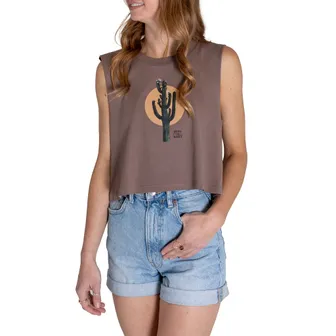 Product image of Cactus Cropped Tank - Musk