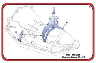 Product image of GM 200R4 / 200-4R Shifter Mounting Kit ONLY