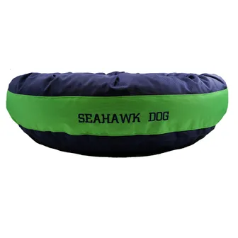 Product image of Dog Bed Round Bolster Armor™ 'Seahawk Dog'