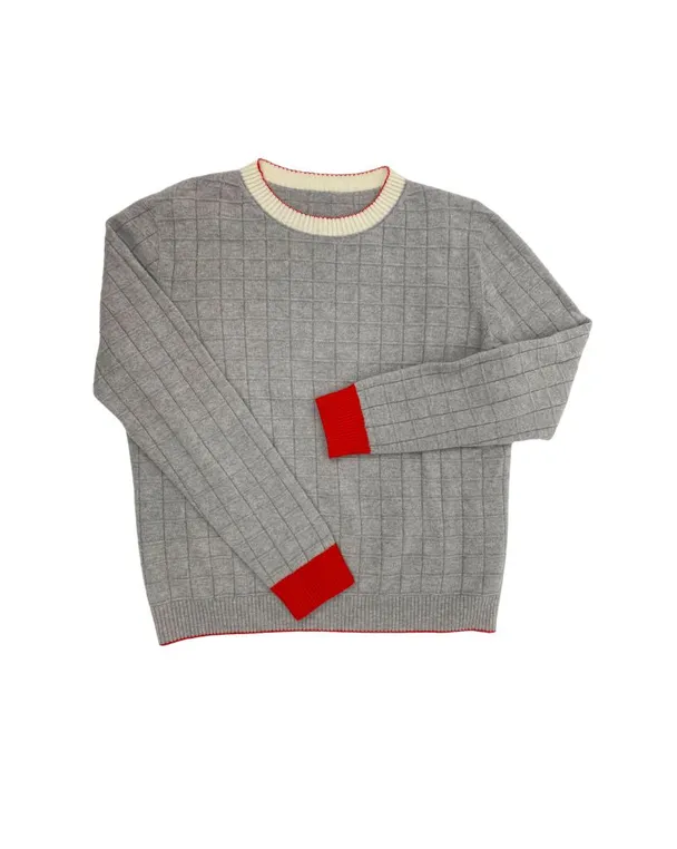 Product image of Windowpane Cashmere Crew Women's