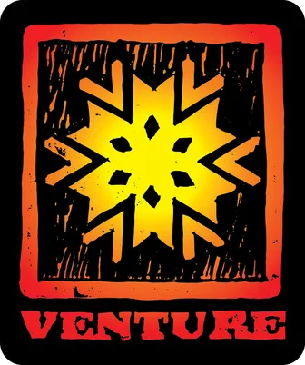 Product image of Woodcut Sunburst Sticker