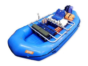 Product image of Down River Equipment Down River Grand 5-Bay Single Rail Raft Frame XD Raft Frames at Down River Equipment