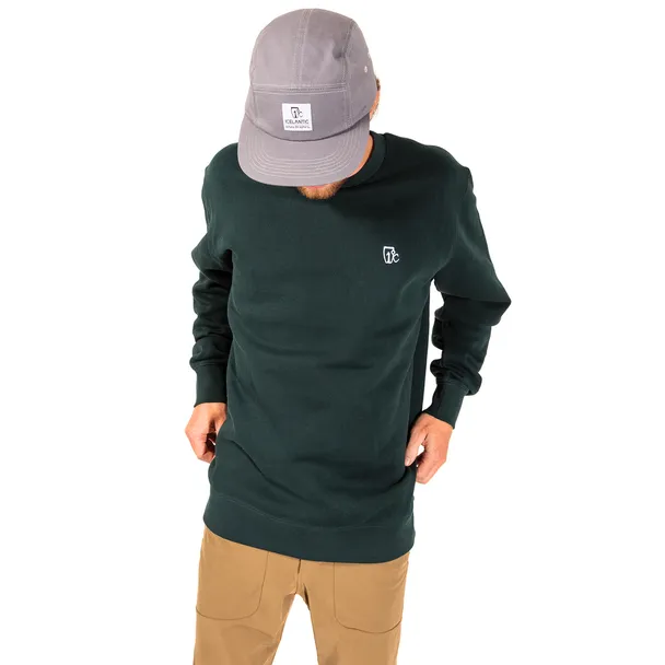 Product image of Embroidered One Degree Crew - Pine Green