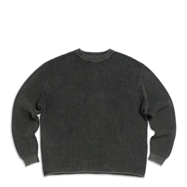 Product image of Waffle Knit Sweater Acid Washed Black