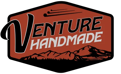 Logo for VENTURE HANDMADE // Refined Bikepacking and Bicycle Goods