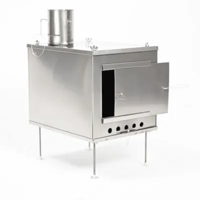 Product image of Medium Titanium Wood Stove & Stovepipe