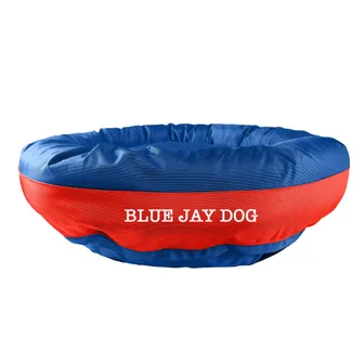 Product image of Dog Bed Round Bolster Armor™  'Blue Jay Dog'