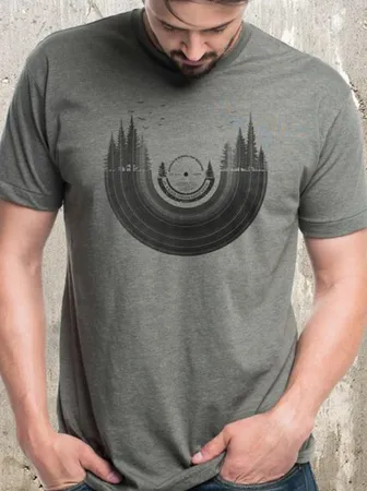 Product image of Vinyl Record Forest Tee