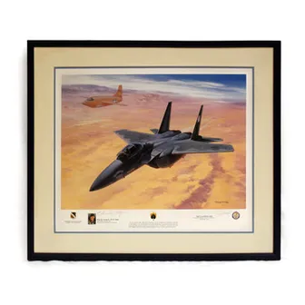 Product image of "Chuck Yeager's Last Military Flight" Lithograph by Roy Grinnell