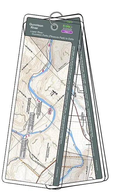 Product image of Troutmap Troutmap - Gunnison River (Gunnison Forks (Pleasure Park) to Delta) Guides and Maps at Down River Equipment