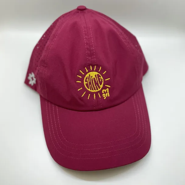 Product image of "Shine" Athletic Cap in Raspberry | Revel Girl