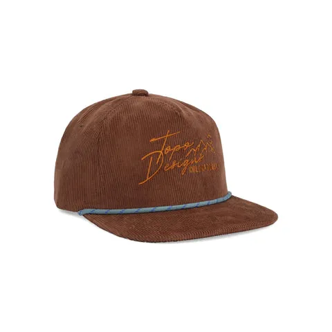 Product image of Corduroy Trucker Hat - Topo Script - Final Sale