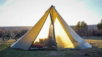 Product image of 12 Person Tipi - Brown, No Door Screens (seam sealed)