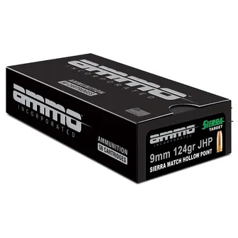 Product image of Ammo Inc Match 9mm 124gr Jhp 50/1000
