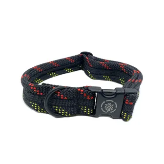 Product image of Recycled Climbing Rope Dog Collar: Black