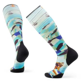 Product image of Ski Bear Country Print Over The Calf Socks