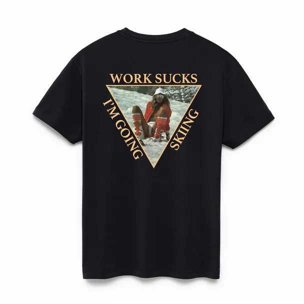 Product image of Work Sucks Supima Black