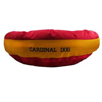 Product image of Dog Bed Round Bolster Armor™ 'Cardinal Dog'