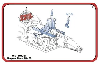 Product image of Ford C4 Shifter Mounting Kit