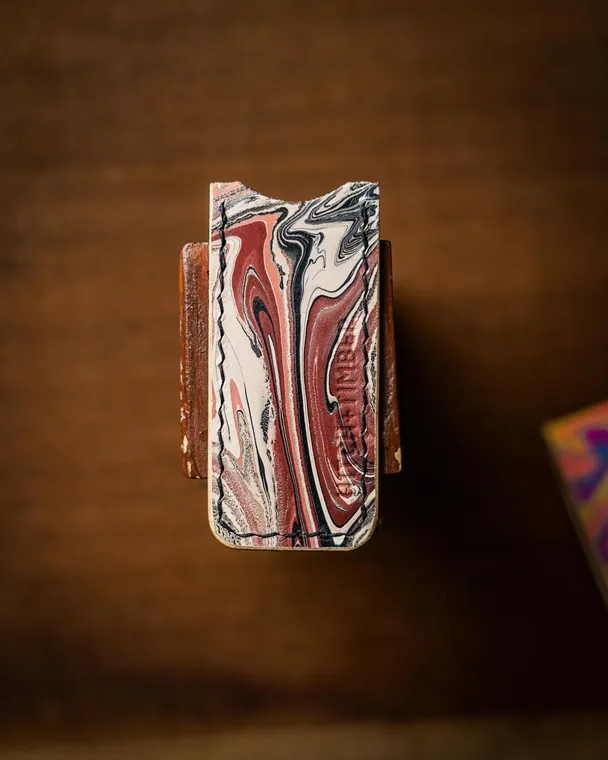 Product image of The Proper Slip ~ Hand Marbled Leather