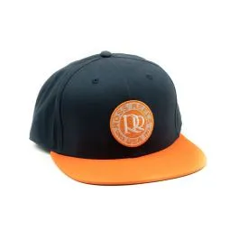 Product image of ROSS 6 PANEL FLAT BILL - BLUE AND ORANGE