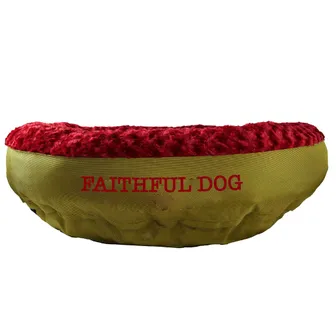 Product image of Dog Bed Round Bolster Furvana™  'Faithful Dog'