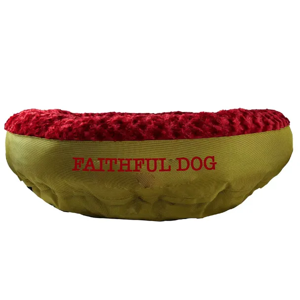 Product image of Dog Bed Round Bolster Furvana™  'Faithful Dog'