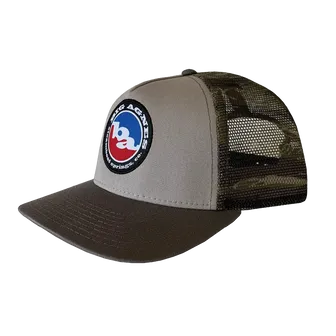 Product image of Classic Logo Trucker Hat - Steel / Tiger Camo