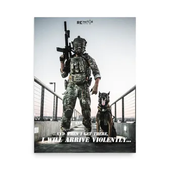 Product image of Arrive Violently Poster